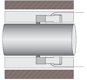 Fig. 1 – Mesure de diamètres intérieurs