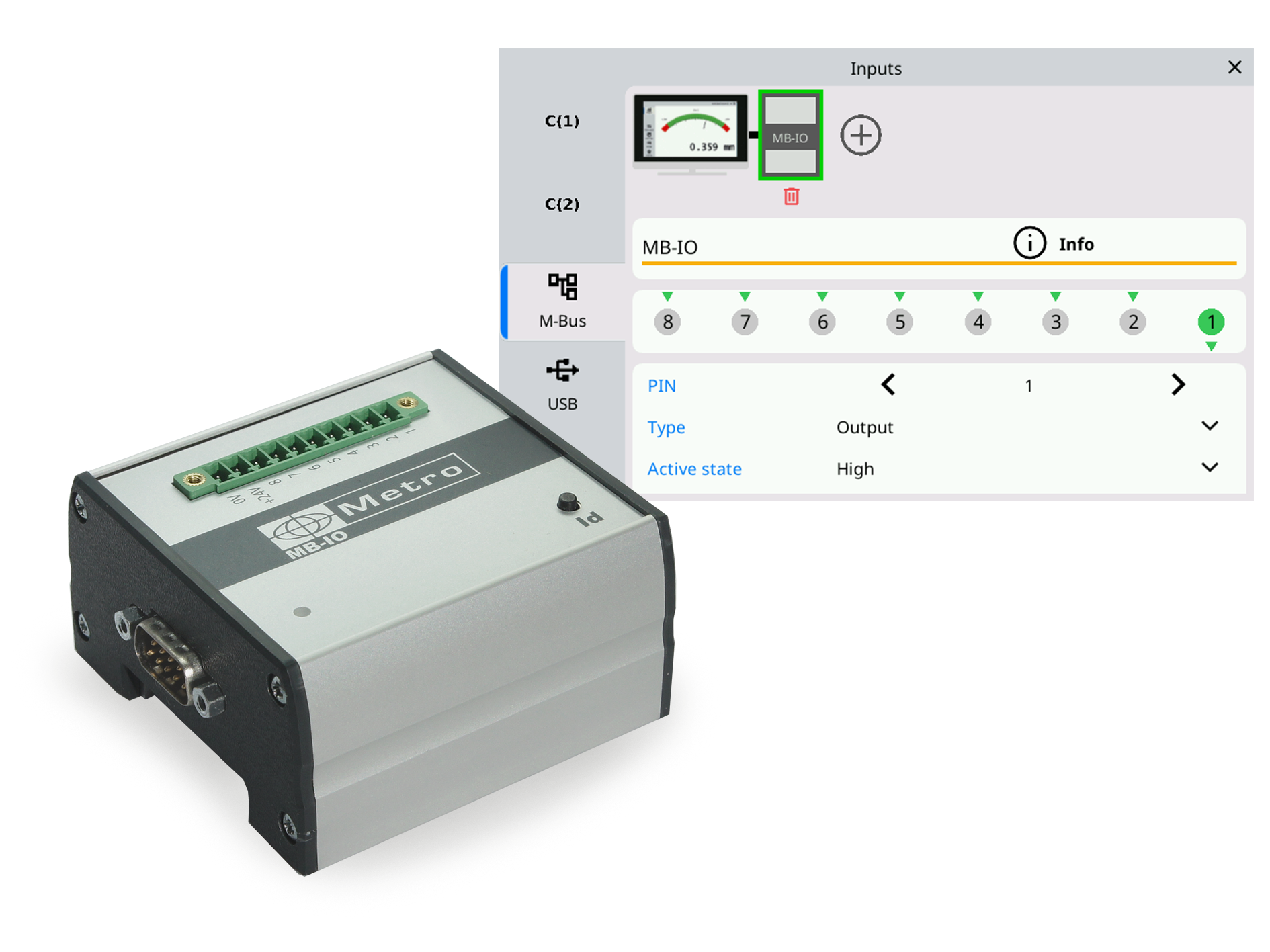 Optional input/output module